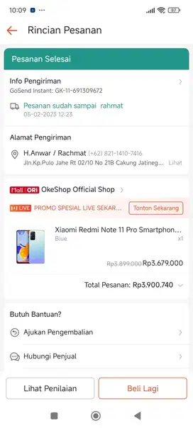 Di Jual HP Xiaomi Redmi Note 11 Pro