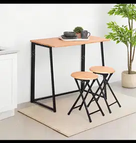 Meja makan lipat 1 set