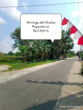 Tanah Strategis Tepi Jalan Area Stadion dan Jogjabay Maguwoharjo