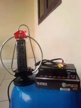 STB MATRIX APPLE FULLSET DAN ANTENA INDOOR SEPAKET NORMAL