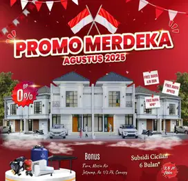 Rumah dijual cluster Limo Depok KPR strategis