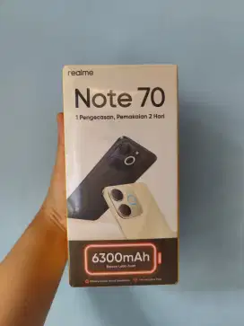 Realme Note 70 Ram 4+8/128GB Segelbox Garansi Resmi