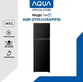 KULKAS 2 PINTU AQUA AQR-DTM305RA
