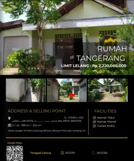 Dijual Rumah Tua Hitung Tanah Larangan