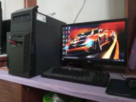 Pc gaming lenovo fullset (intel core i5 + ram 8gb + monitor 19inch)