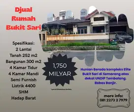 Rmh Djual Semi Furnish Bukit Sari Tembalang Dkt UNDIP Harga Bawah NJOP