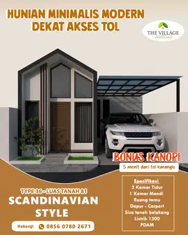 HUNIAN SCANDINAVIAN STYLE SIAP HUNI 500JT-an KOTA MALANG DEKAT TOL