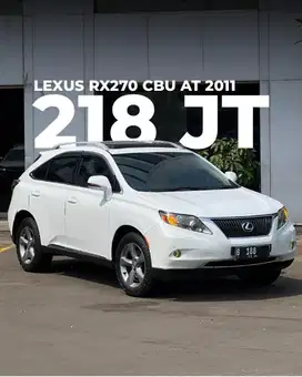 Lexus RX270 CBU HONGKONG Version Sunroof NIK 2011 White On Black