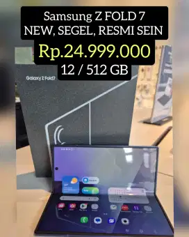 Samsung galaxy Z FOLD 7
READY STOK ‼️
NEW, GARANSI RESMI SEIN
512