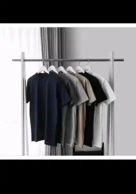 Kaos polos dewasa lengan pendek pria wanita cotton combed