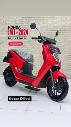 TURUN HARGA‼️MOTOR LISTRIK HONDA EM 1 TH 2024 NOPOL L. ODO 100 PERAK