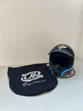 Helm JP Retro Signature SGN 01 Super Black Size L
