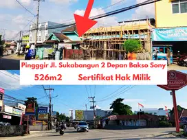 Tanah Pingir Jalan Sukabangun 2 Depan Bakso Sony: SHM