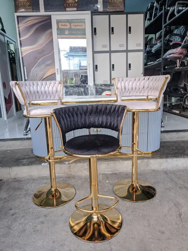 Kursi bar gold terbaru