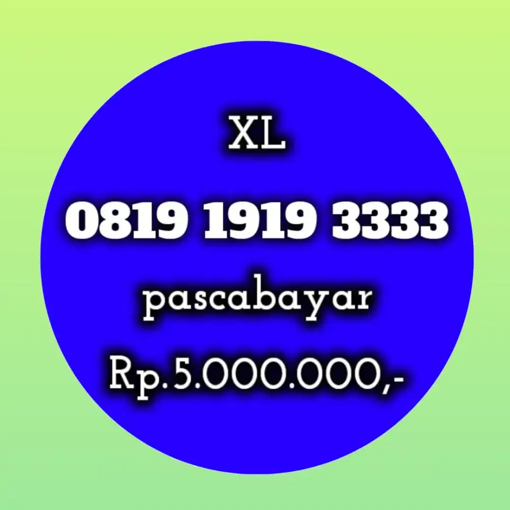 NOMOR CANTIK XL 1919 3333