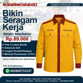 konveksi korsa, kemeja, wearpack, almamater langsung pabrik