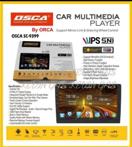 Head Unit Android 9 inch Full Paket PNP Toyota Fortuner 2006 - 2015