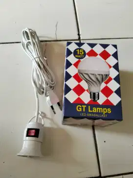 Lampu plus colokan baru