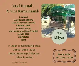 Rumah SHM DJUAL 2LT Perum Banyumanik Srondol Wetan Dkt Transmart