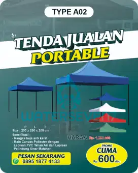 Tenda Lipat ( Portable ) 2.5 x 2.5 M.