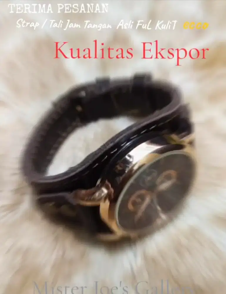 TERIMA PESANAN STRAP / Tali  Segala Jam Tangan Asli FuL KuliT ecco