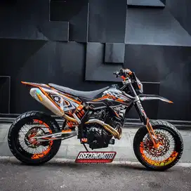 KTM 250 SUPERMOTO ‼️MESIN NINJA 2 SILINDER PART TRAIL BRANDED DTRAKER