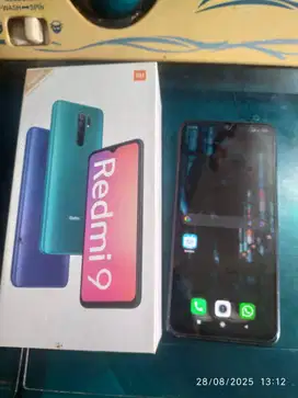 Redmi 9 4/64 fullset mulus