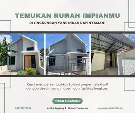 Rumah Idaman Jual Murah Area Purworejo Kota