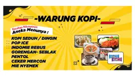 Jaga warung seblak dan minuman