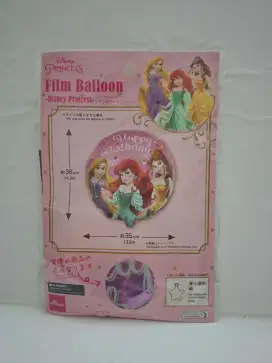 Balon Happy Birthday Disney Princess, Daiso