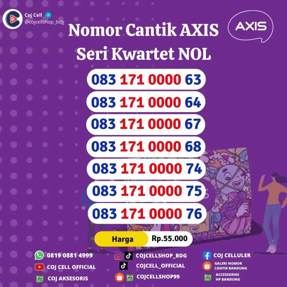 Nomor Cantik Axis Kwartet Nol