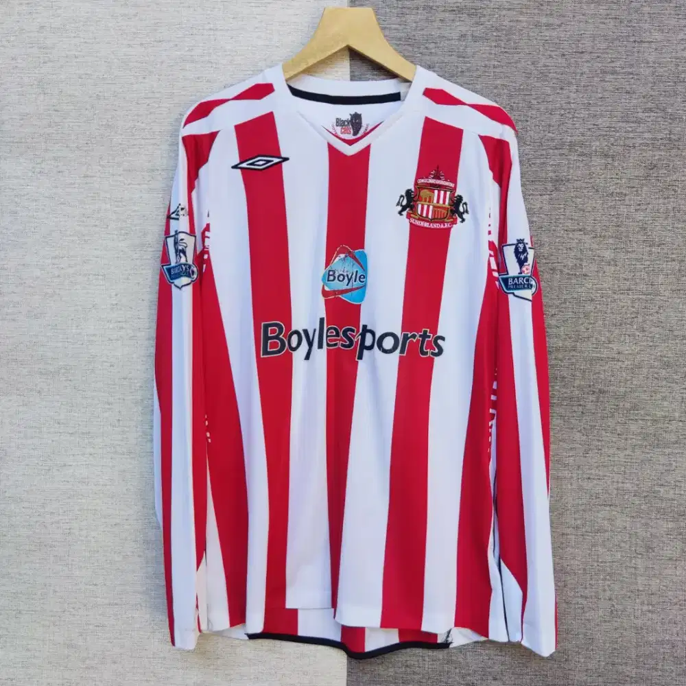 Jersey Sepak Bola SUNDERLAND A.F.C 2008/09 Kieran Ricardson Original