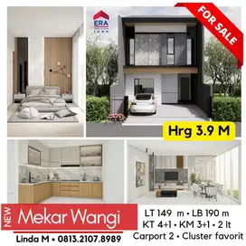 Rumah Baru di Mekar Wangi • Layout bagus • cluster Favorit