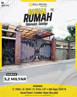 Rumah Klasik Mewah di Sidomukti, Pusat Kota Salatiga