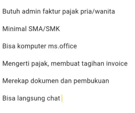 Admin faktur pajak