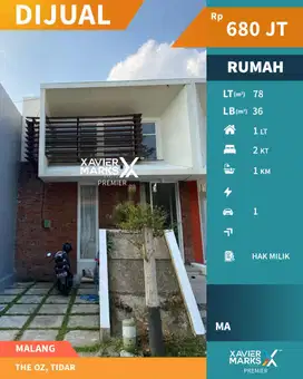Harga BU Dijual Rumah Modern Hunian Asri di The Oz Malang