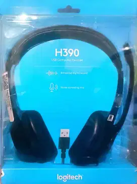 Logitect USB Stereo Headset H390 - Warna Hitam