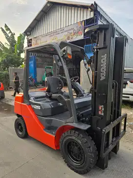 Forklift Toyota 2,5 Ton,Threelift 4,3 Meter,Manual,1DZ-II,Tahun 2019