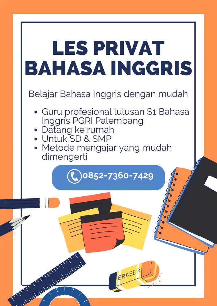 Les Privat Bahasa Inggris untuk SD & SMP