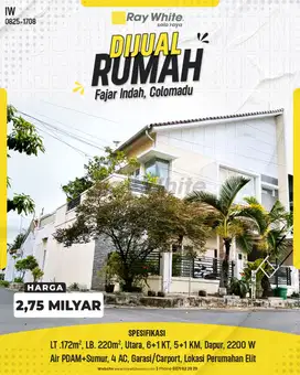 Dijual Rumah Mewah di Fajar Indah Colomadu, Karanganyar!!