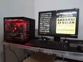 PC FULLSET | Spek Gaming | AMD Radeon 2 GB DDR5 | Casing Akuarium DC
