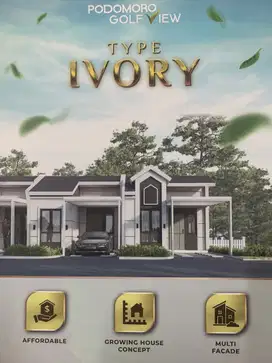 Di Jual Rumah murah 900jt an dengan pemandangan View golf