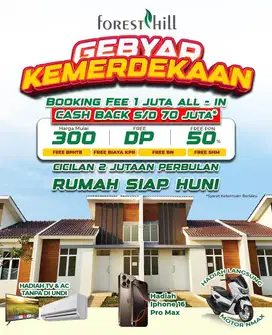 Foresthill Parung panjang siap Langsung Ajb. 1Juta Allin Langsung Akad