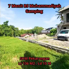 Jual Tanah Hunian Jogja Gamping Luas 136 M2 Siap Bangun SHMP