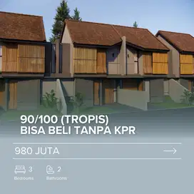 Hunian Mewah 2 Tropis 2 Lt, Dengan 3 KT Timur Jl Solo-Jogja