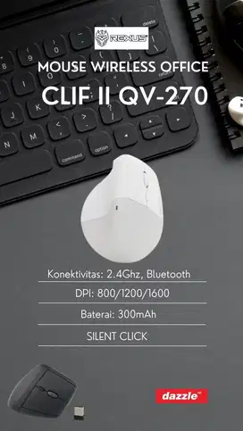 Rexus Mouse Wireless Office Clif II QV-270