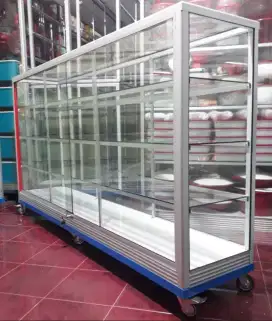 Di Jual Etalase Pake Roda Ukuran 2Mx1M