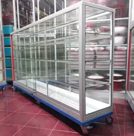 Etalase Pakai Roda Panjang 2 Meter serbaguna