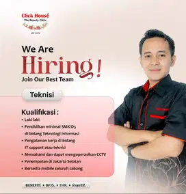 Lowongan Teknisi (IT Support)