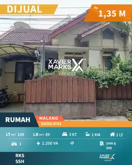 Rumah Dekat Kampus dan Sekolah di Dieng Atas Malang